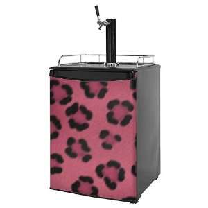  Kegerator Skin   Leopard Skin Pink (fits medium sized dorm 