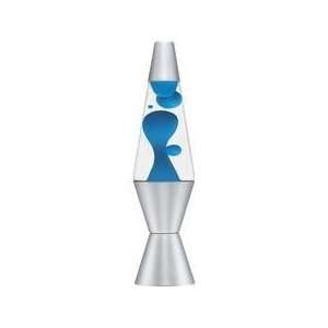  Blue and Clear Silver Base Lava Lamp