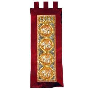 Kalaga Tapestry Elephant Brown 14 X 36 