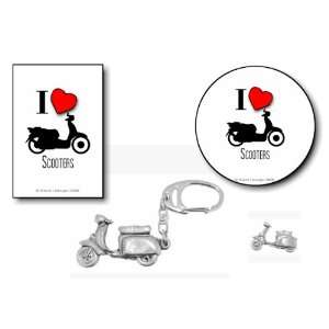  Pewter Scooter Lambretta Gift Pack Set