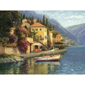 Lake Como Blossom, Gallery Wrapped Canvas