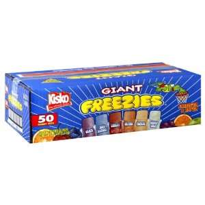Kisko Freezies, 5.5 Ounce, 50 Count  Grocery & Gourmet 
