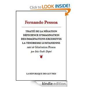 Traité de la négation (French Edition) Fernando Pessoa  