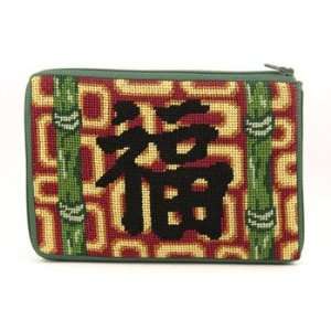  Cosmetic Purse   Zen Bamboo   Needlepoint Kit Arts 