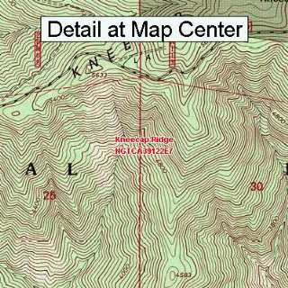 USGS Topographic Quadrangle Map   Kneecap Ridge, California (Folded 