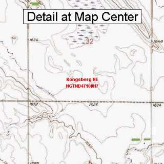  USGS Topographic Quadrangle Map   Kongsberg NE, North 