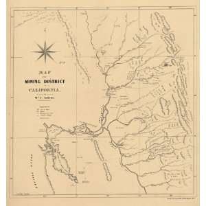  Reproduction of an 1850 Map of the Mining District in 
