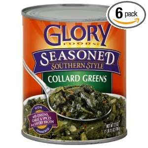 Glory Foods Collard Greens, 27 Ounce (Pack of 6)  Grocery 