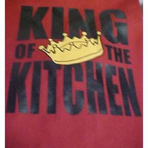 Funny Apron King of the Kitchen red apron