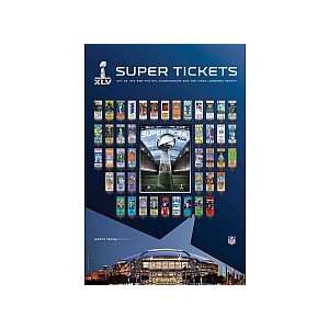  Nfl Super Bowl Xlv Super Ticket Poster