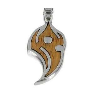 Lifeseed Silver Metal Rosewood Bico Phoenix Pendant 