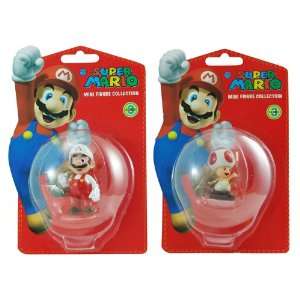   Mario   Mario And Toad Mini Figure Bundle   Series 3 Toys & Games