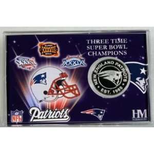  New England Patriots Super Bowl Coin Card 