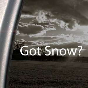  Got Snow? Decal Ski Snowboard Snowmobile Car Sticker 