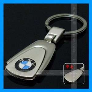  BMW Logo Tear Drop Chrome Keychain Automotive
