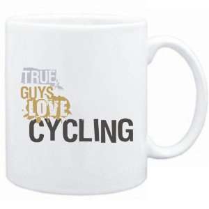  New  True Guys Love Cycling  Mug Sports