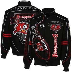  NFL Tampa Bay Buccaneers On Fire Jacket Large