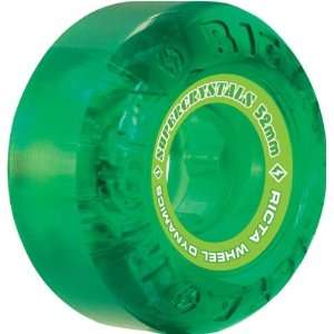  Ricta Super Crystal 52mm Clear Lime Green Skate Wheels 