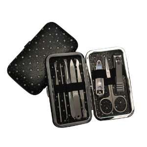   stainless steel nail beauty manicure set with hard cover case Beauty