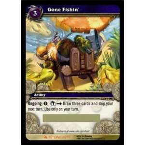   Warcraft Fires of Outland WOW Single Card Gone Fishin 2/3 LOOT [Toy
