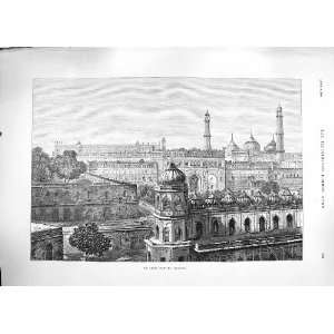    1889 GREAT IMAMBARA LUCKNOW ARCHITECTURE BUILDINGS