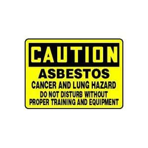   DISTURB WITHOUT PROPER TRAINING AND EQUIPMENT 10 x 14 Aluminum Sign