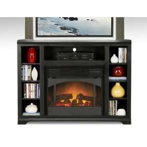   Wide Hi Boy Corner TV Stand with Electric Fireplace (Made in the USA