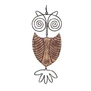  Ancient Graffiti Ceramic Hanging Owl Outdoor Decor Patio 