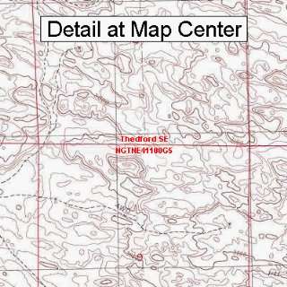   Topographic Quadrangle Map   Thedford SE, Nebraska (Folded/Waterproof