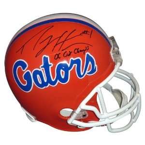  Percy Harvin Autographed Florida Gators Deluxe Full Size 