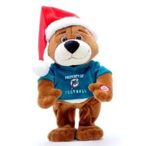    Miami Dolphins NFL Animated Dancing Holiday Bear