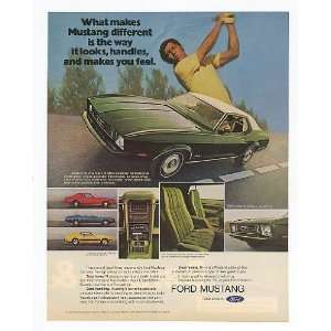 1973 Ford Mustang Grande Golfer Print Ad (14314)