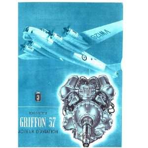 Rolls Royce Griffon 57 Aircraft Engine Brochure Manual Rolls Royce 