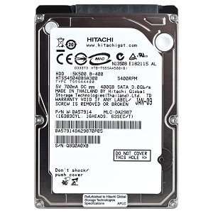  Hitachi Travelstar 5K500.B 400GB SATA/300 5400RPM 8MB 2.5 