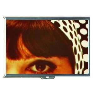  1960s Mod Girl B&W Polka Dots ID Holder, Cigarette Case or 