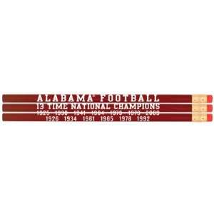    Alabama Crimson Tide National Champs Pencil Set