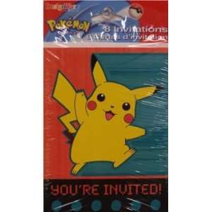  Pokemon Pikachu Party Invitation Pack Toys & Games