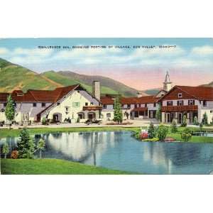  Vintage Postcard Summer Scene at the Challenger Inn   Sun Valley Idaho