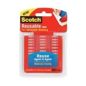  3M COMPANY MMMR104 Scotch Reusable Tabs 1 In 18 squares 