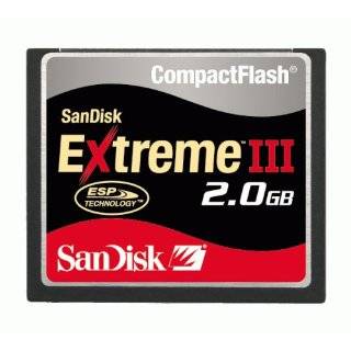  SanDisk 2GB Extreme III SD Memory Card (SDSDX3 002G, Bulk 