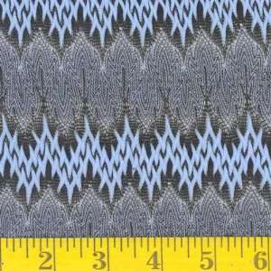  Flicker Light Blue/Black Fabric By The Yard Arts, Crafts & Sewing