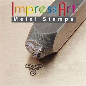   , Metal Jewelry Design Stamp, Flourish A, 6mm