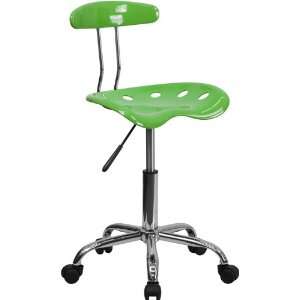  Vibrant Spicy Lime and Chrome Computer Task Chair with 