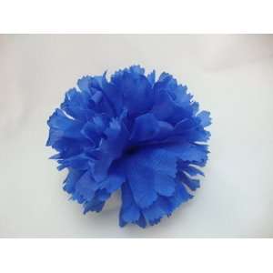  Royal Blue Carnation Hair Flower Clip 