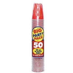 com Lets Party By Amscan Apple Red Big Party Pack 16 oz. Plastic Cups 