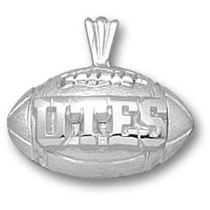  University of Utah Utes Football Pendant (Silver) Sports 