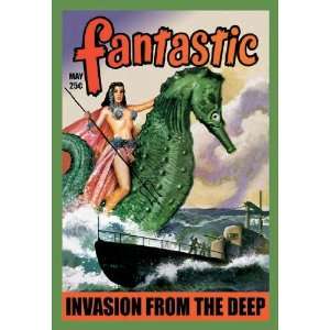 Exclusive By Buyenlarge Invasion from the Deep 12x18 Giclee on canvas 