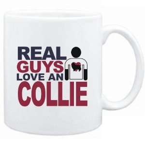    Mug White  Real guys love a Collie  Dogs