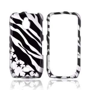   Black Zebra & Stars Hard Plastic Case Cover For Samsung Exhibit T759