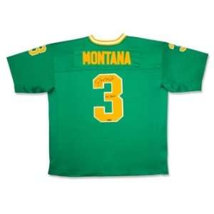 Joe Montana Signed Notre Dame Green Jersey Go Irish UDA  